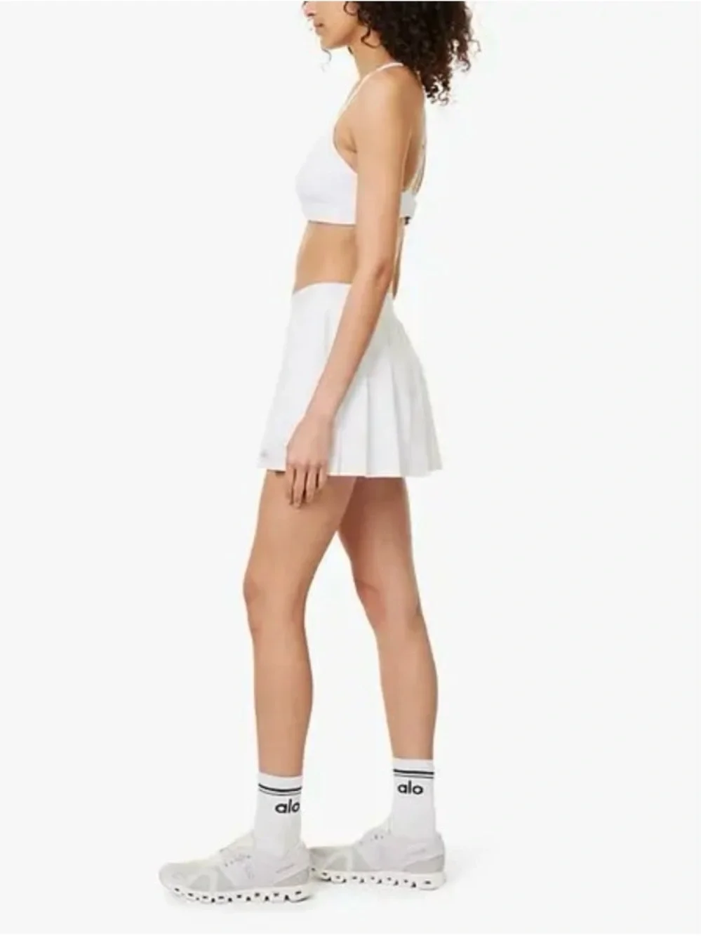 ALO Yoga White tennis skirt